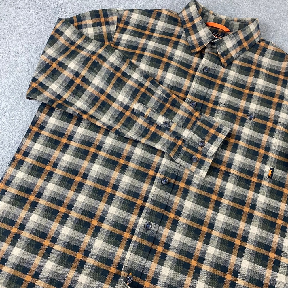 Walls Men L Button Down Shirt Flannel Work Plaid Greater Than All Outdoors
